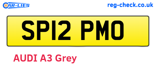 SP12PMO are the vehicle registration plates.