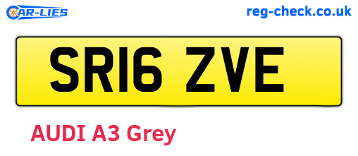 SR16ZVE are the vehicle registration plates.