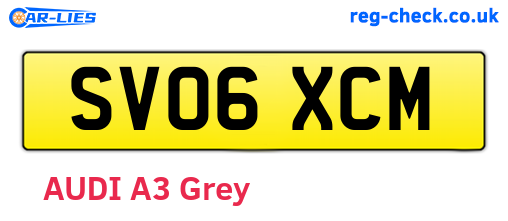 SV06XCM are the vehicle registration plates.