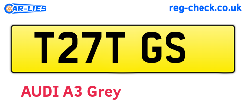 T27TGS are the vehicle registration plates.