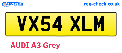 VX54XLM are the vehicle registration plates.