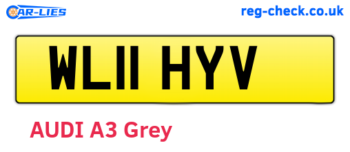 WL11HYV are the vehicle registration plates.