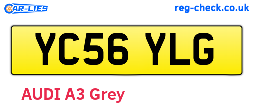YC56YLG are the vehicle registration plates.