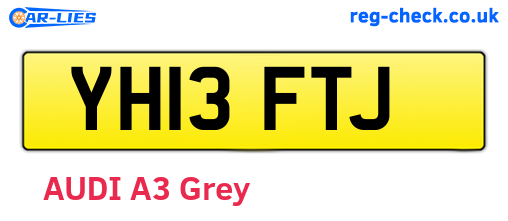 YH13FTJ are the vehicle registration plates.