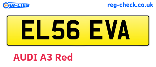 EL56EVA are the vehicle registration plates.