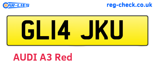 GL14JKU are the vehicle registration plates.