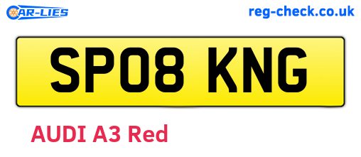 SP08KNG are the vehicle registration plates.