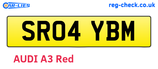 SR04YBM are the vehicle registration plates.