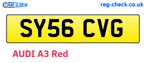 SY56CVG are the vehicle registration plates.