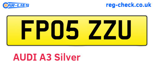 FP05ZZU are the vehicle registration plates.