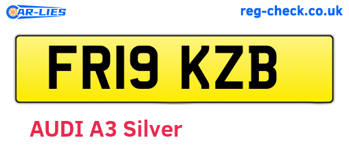 FR19KZB are the vehicle registration plates.