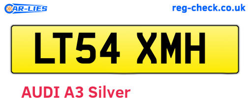 LT54XMH are the vehicle registration plates.