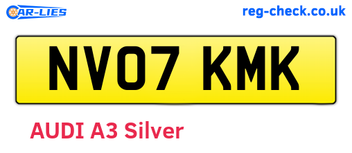NV07KMK are the vehicle registration plates.