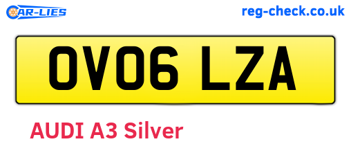 OV06LZA are the vehicle registration plates.