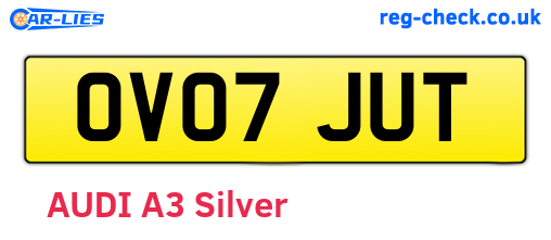 OV07JUT are the vehicle registration plates.