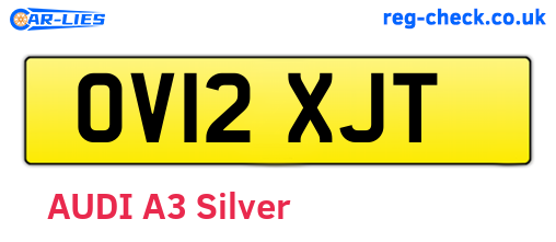 OV12XJT are the vehicle registration plates.