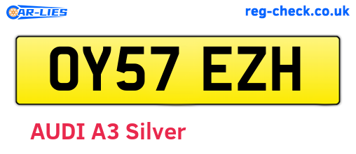 OY57EZH are the vehicle registration plates.