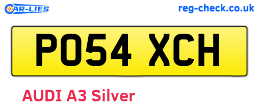 PO54XCH are the vehicle registration plates.