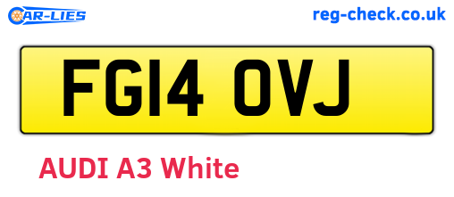 FG14OVJ are the vehicle registration plates.