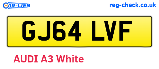 GJ64LVF are the vehicle registration plates.