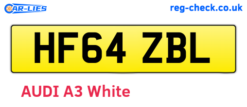 HF64ZBL are the vehicle registration plates.