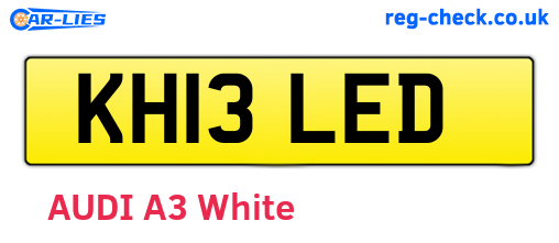 KH13LED are the vehicle registration plates.