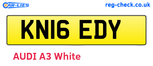 KN16EDY are the vehicle registration plates.