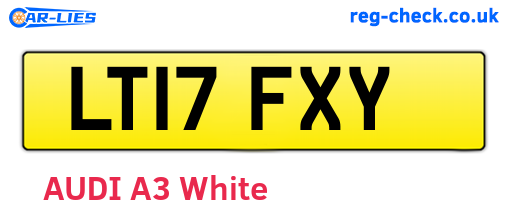 LT17FXY are the vehicle registration plates.