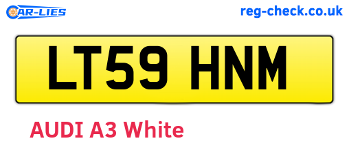 LT59HNM are the vehicle registration plates.