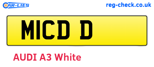 M1CDD are the vehicle registration plates.