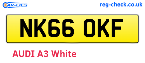 NK66OKF are the vehicle registration plates.