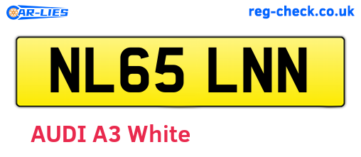 NL65LNN are the vehicle registration plates.