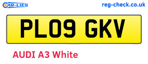 PL09GKV are the vehicle registration plates.