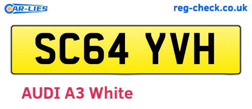 SC64YVH are the vehicle registration plates.