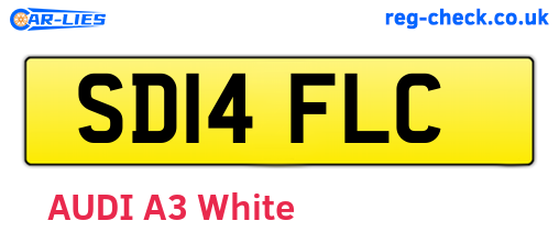 SD14FLC are the vehicle registration plates.