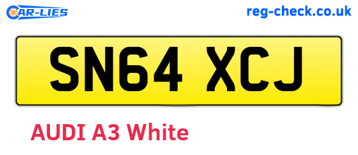 SN64XCJ are the vehicle registration plates.