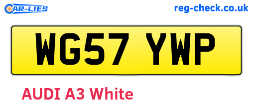 WG57YWP are the vehicle registration plates.