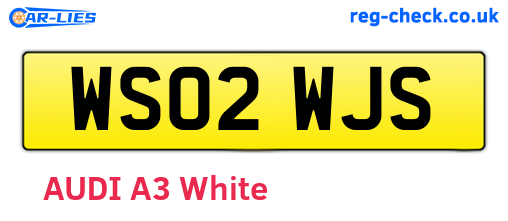 WS02WJS are the vehicle registration plates.