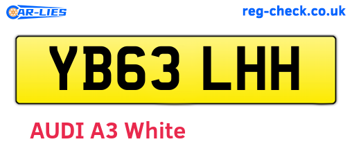 YB63LHH are the vehicle registration plates.