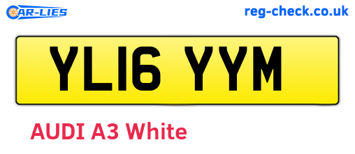 YL16YYM are the vehicle registration plates.