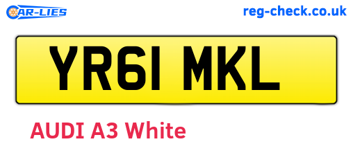 YR61MKL are the vehicle registration plates.