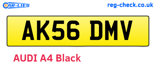 AK56DMV are the vehicle registration plates.