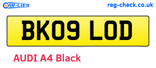 BK09LOD are the vehicle registration plates.
