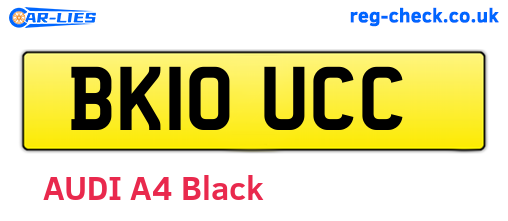 BK10UCC are the vehicle registration plates.