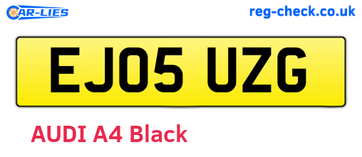 EJ05UZG are the vehicle registration plates.