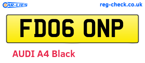 FD06ONP are the vehicle registration plates.
