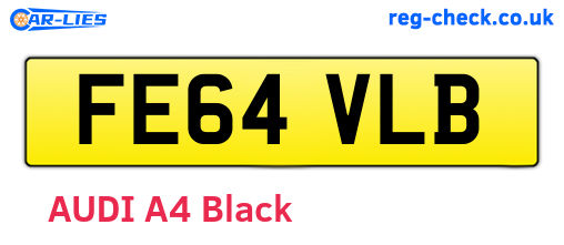 FE64VLB are the vehicle registration plates.