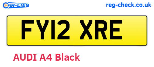FY12XRE are the vehicle registration plates.