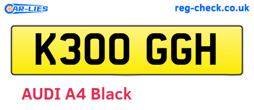 K300GGH are the vehicle registration plates.