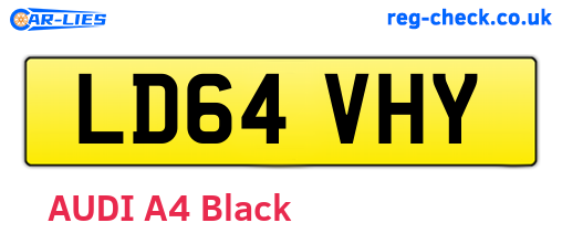 LD64VHY are the vehicle registration plates.